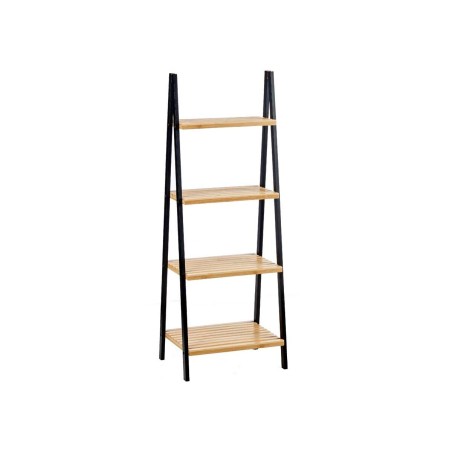Scaffale da Bagno Berilo WR5504-4-425 Nero Naturale 40 x 109,3 x 30 cm
