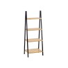 Scaffale da Bagno Berilo WR5504-4-425 Nero Naturale 40 x 109,3 x 30 cm