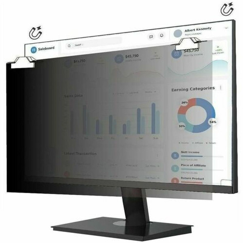 Filtro Privacy per Monitor V7 PS240WAM 24"