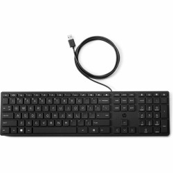 Tastiera HP 9SR37AAABE Nero Qwerty in Spagnolo