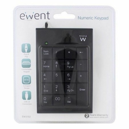 Tastiera numerica Ewent EW3102 Nero