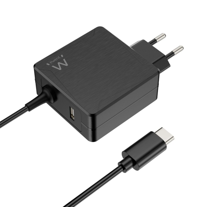 Caricabatterie da Parete Ewent Nero 65 W (1 Unità) Caricabatterie da Parete Ewent Nero 65 W (1 Unità)