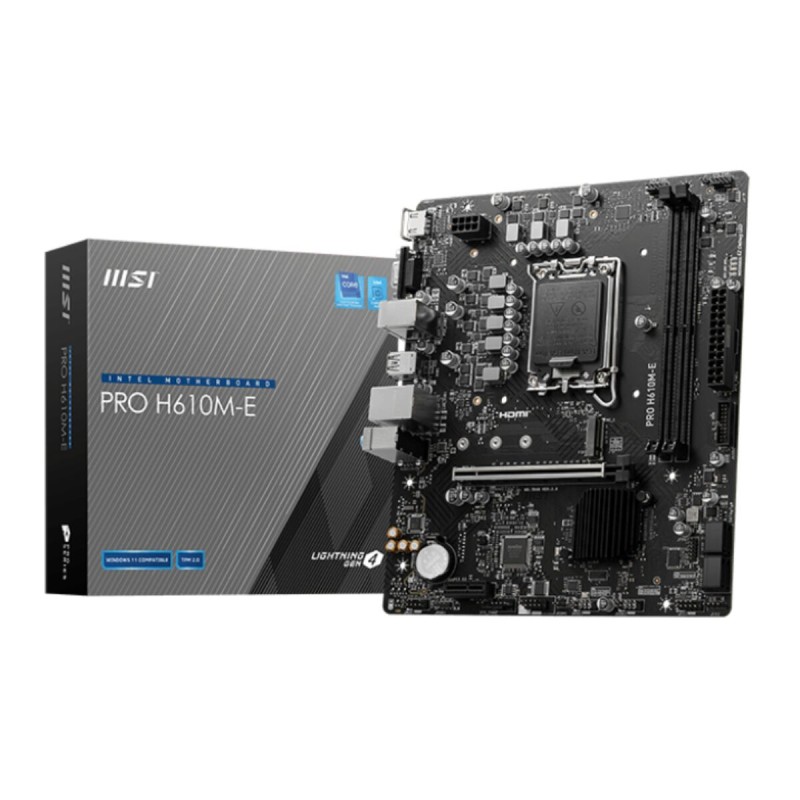 Scheda Madre MSI PRO H610M-E INTEL H610 LGA 1700 Scheda Madre MSI PRO H610M-E INTEL H610 LGA 1700