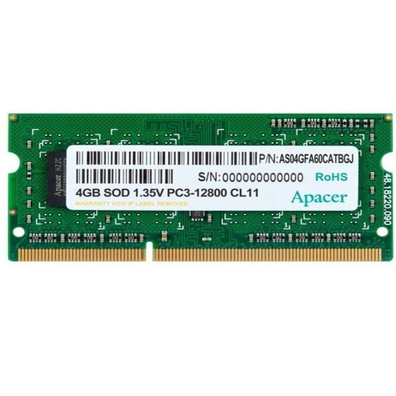 Memoria RAM Apacer DV.04G2K.KAM 4 GB 1600 mHz CL11 Memoria RAM Apacer DV.04G2K.KAM 4 GB 1600 mHz CL11