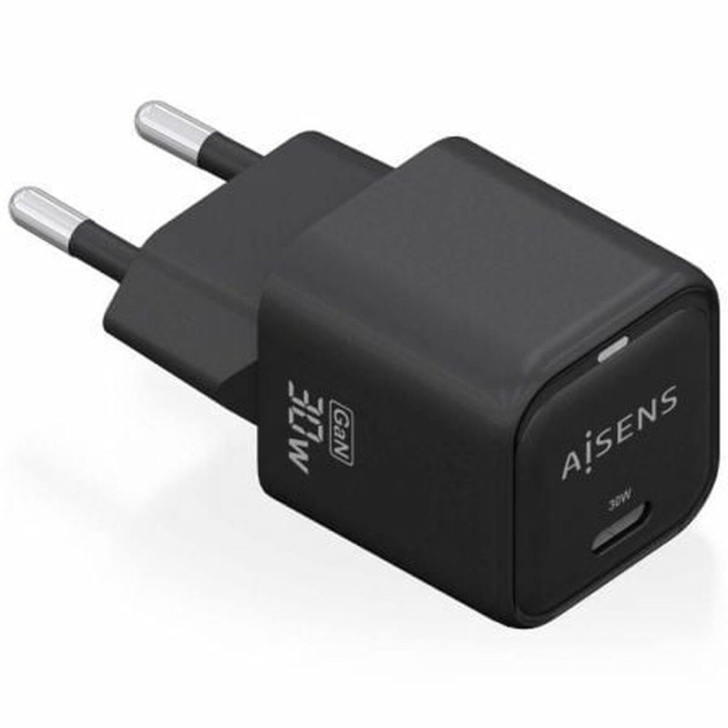 Caricabatterie da Parete Aisens ASCH-30W1P019-BK Nero 30 W (1 Unità) Caricabatterie da Parete Aisens ASCH-30W1P019-BK Nero 30 W (1 Unità)