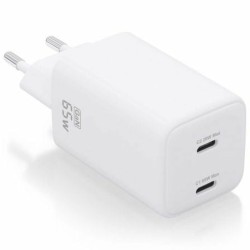 Caricabatterie da Parete Aisens ASCH-65W2P039-W Bianco 65 W (1 Unità)