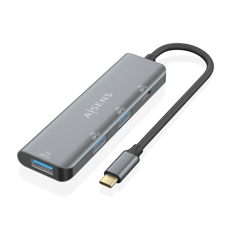 Hub USB Aisens A109-0762 Grigio (1 Unità) Hub USB Aisens A109-0762 Grigio (1 Unità)