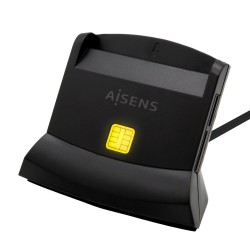 Lettore di Schede DNI/SIP Aisens ASCR-SN04CSD-BK Nero