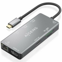 Hub USB Aisens ASUC-9P018-GR Grigio