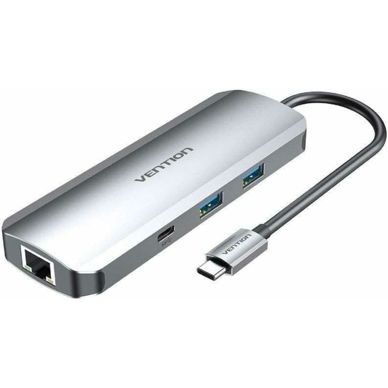 Hub USB Vention TOMHB 100 W Argentato Hub USB Vention TOMHB 100 W Argentato
