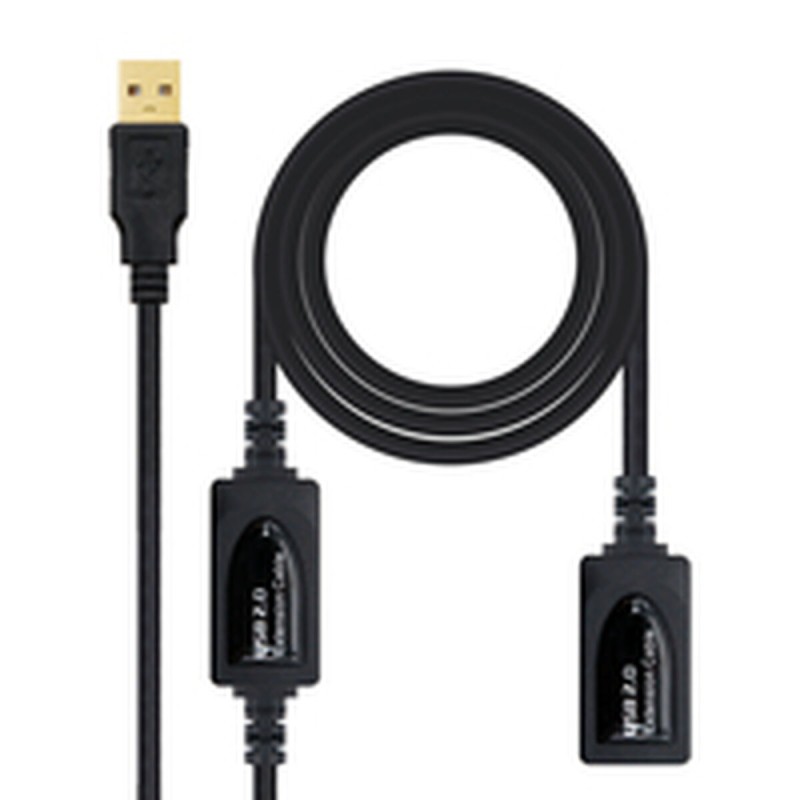 Cavo Prolunga USB NANOCABLE 10.01.0213 Nero 15 m Cavo Prolunga USB NANOCABLE 10.01.0213 Nero 15 m