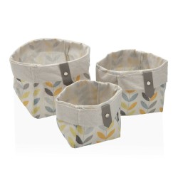 Set di Cestini Versa Erin 14 x 14 x 14 cm Quadrato