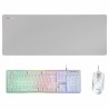 Tastiera e Mouse Gaming Mars Gaming MCPXWES Bianco Qwerty in Spagnolo QWERTY LED RGB