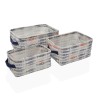 Set di Cestini Versa 28 x 18 x 14 cm Pesci Rettangolare