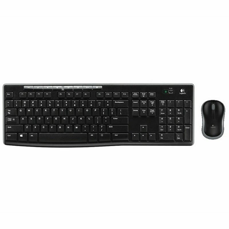 Tastiera Logitech Wireless Combo MK270 Nero Qwerty in Spagnolo Tastiera Logitech Wireless Combo MK270 Nero Qwerty in Spagnolo