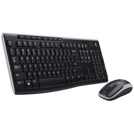 Tastiera Logitech Wireless Combo MK270 Nero Qwerty in Spagnolo