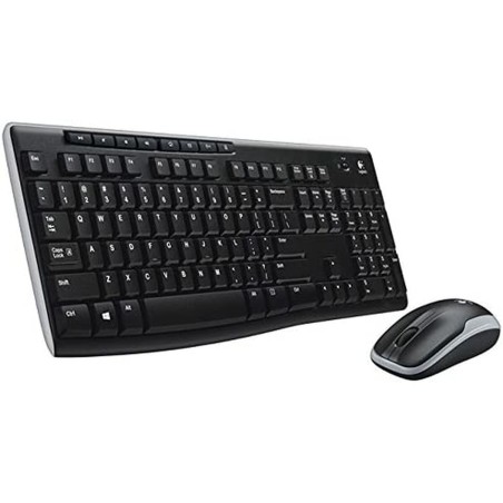 Tastiera Logitech Wireless Combo MK270 Nero Qwerty in Spagnolo