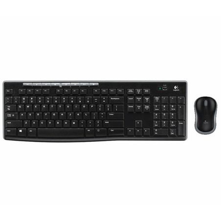 Tastiera Logitech Wireless Combo MK270 Nero Qwerty in Spagnolo