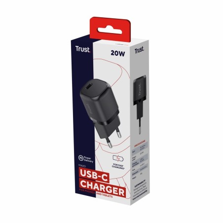 Caricabatterie da Parete Trust 25174 20 W Nero (1 Unità)
