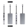 Hub USB NANOCABLE 10.16.1009 Grigio (1 Unità)