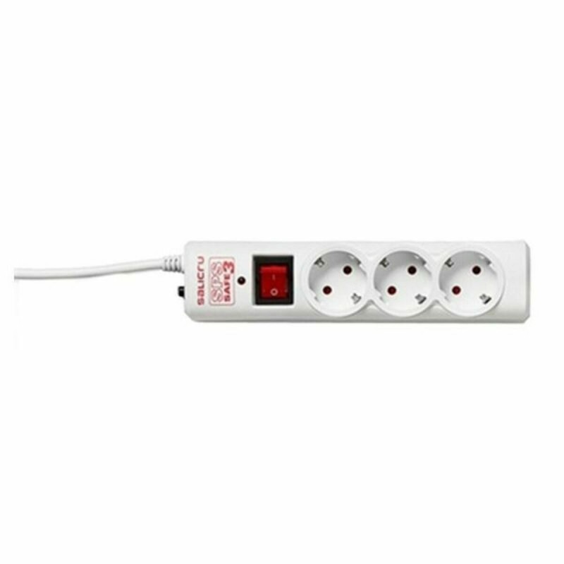 Multipresa con 3 Prese Schuko con Interruttore Salicru SPS SAFE 3 (1,5 m) Multipresa con 3 Prese Schuko con Interruttore Salicru SPS SAFE 3 (1,5 m)