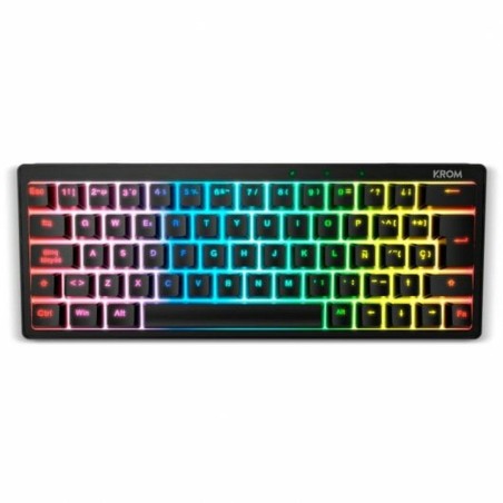 Tastiera Krom NXKROMKREATORSP Nero Qwerty in Spagnolo