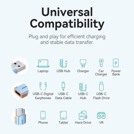 Adattatore USB con USB-C Vention CUAH0