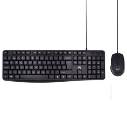Tastiera Ewent EW3007 Nero Qwerty in Spagnolo