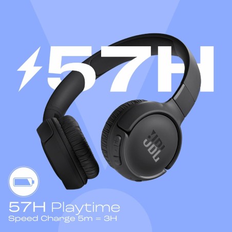 Auricolari JBL TUNE 520BT BK Nero