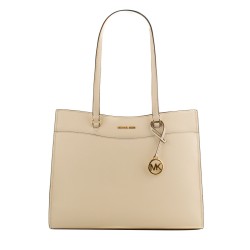 Borsa a Spalla Michael Kors 35F4GTVT9L-LT-CREAM Beige 37 x 28 x 12 cm