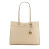 Borsa a Spalla Michael Kors 35F4GTVT9L-LT-CREAM Beige 37 x 28 x 12 cm