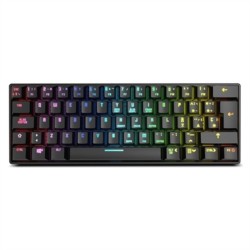 Tastiera per Giochi Krom Kluster Nero Qwerty in Spagnolo