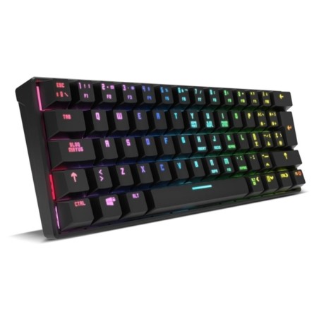 Tastiera per Giochi Krom Kluster Nero Qwerty in Spagnolo