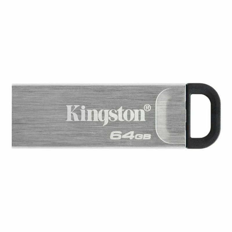 Memoria USB Kingston DTKN/64GB Nero Argentato 64 GB Memoria USB Kingston DTKN/64GB Nero Argentato 64 GB