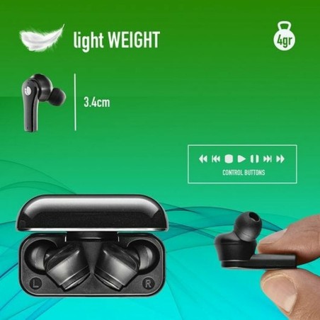 Auricolari Bluetooth NGS ARTICABLOOMBLACK Nero