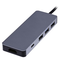 Hub USB T'NB iClick Grigio