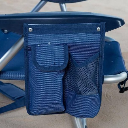 Sedia Pieghevole Aktive Blu scuro 51 x 45 x 76 cm Spiaggia