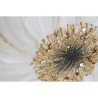 Quadro Home ESPRIT Beige Dorato Tela Legno MDF Fiore Romantico 60 x 3 x 60 cm (2 Unità)