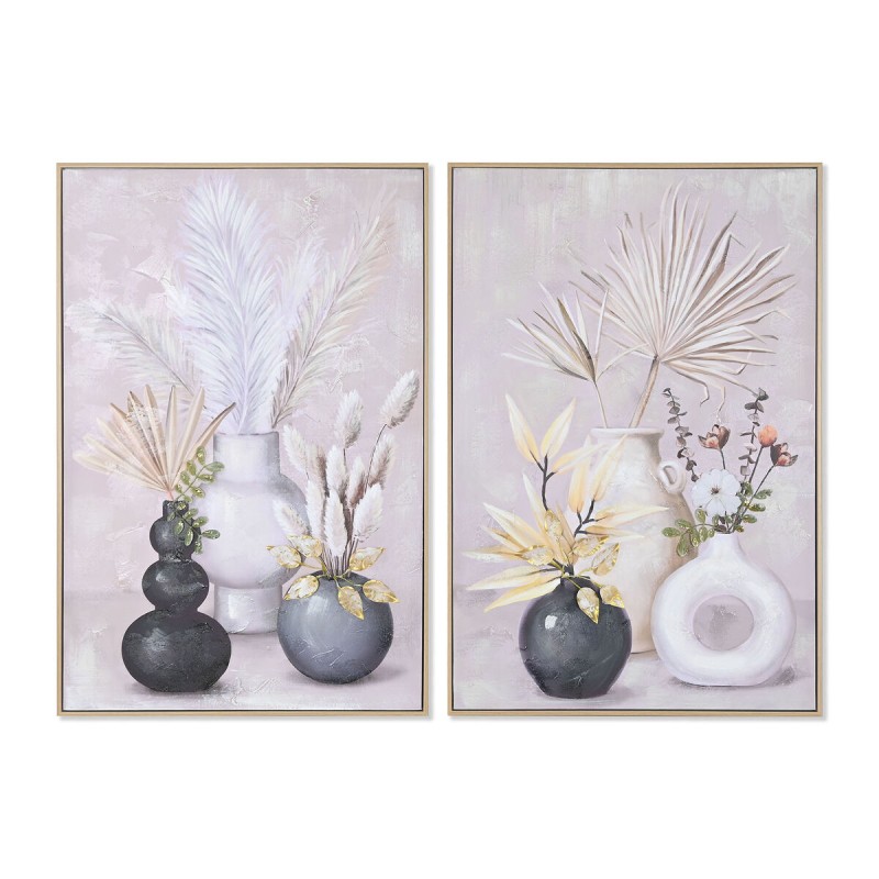 Quadro Home ESPRIT Tela Legno MDF Vaso Scandinavo 62 x 4 x 92 cm (2 Unità) Quadro Home ESPRIT Tela Legno MDF Vaso Scandinavo 62 x 4 x 92 cm (2 Unità)