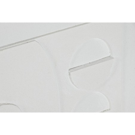 Quadro Home ESPRIT Bianco polistirene Tela Astratto Scandinavo 40 x 4,8 x 50 cm (3 Unità)
