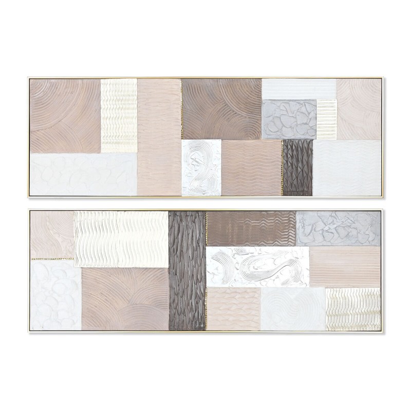 Quadro Home ESPRIT Marrone Beige polistirene Tela Moderno Città 152 x 5 x 52 cm (2 Unità) Quadro Home ESPRIT Marrone Beige polistirene Tela Moderno Città 152 x 5 x 52 cm (2 Unità)