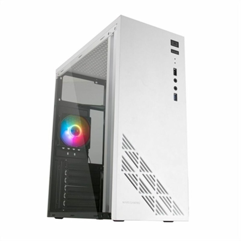 Case computer desktop ATX Mars Gaming MC100W Bianco ATX LED RGB Case computer desktop ATX Mars Gaming MC100W Bianco ATX LED RGB