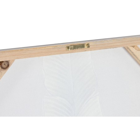 Quadro Home ESPRIT Verde Dorato Tela Legno MDF Palme Tropicale 50 x 3 x 100 cm (2 Unità)