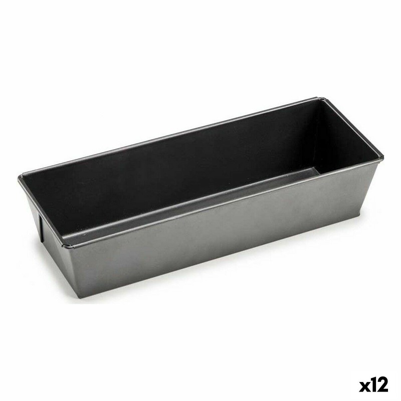 Stampo Rettangolare Grigio scuro Metallo Acciaio al carbonio 11,5 x 7,7 x 31 cm (12 Unità) Stampo Rettangolare Grigio scuro Metallo Acciaio al carbonio 11,5 x 7,7 x 31 cm (12 Unità)