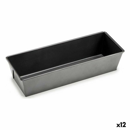 Stampo Rettangolare Grigio scuro Metallo Acciaio al carbonio 11,5 x 7,7 x 31 cm (12 Unità)