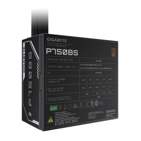 Fonte di Alimentazione Gigabyte GP-P750BS/PSU 750 W 80 Plus Bronze