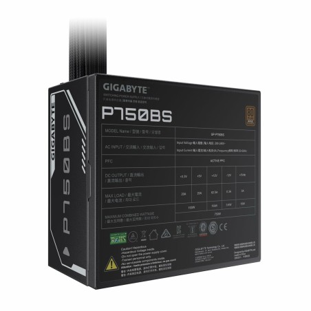 Fonte di Alimentazione Gigabyte GP-P750BS/PSU 750 W 80 Plus Bronze