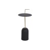Tavolo aggiuntivo DKD Home Decor 30 x 30 x 68 cm Nero Dorato Ferro