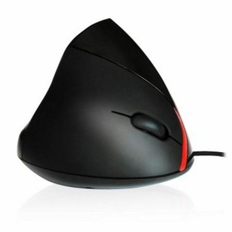 Mouse Ergonomico Ottico Ewent EW3156 1000 dpi USB Nero Nero/Rosso Rosso/Nero