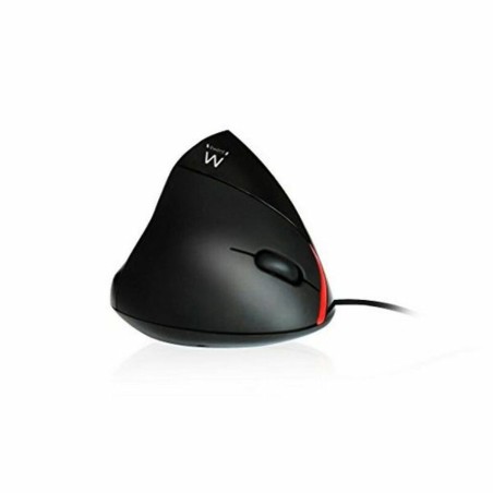 Mouse Ergonomico Ottico Ewent EW3156 1000 dpi USB Nero Nero/Rosso Rosso/Nero